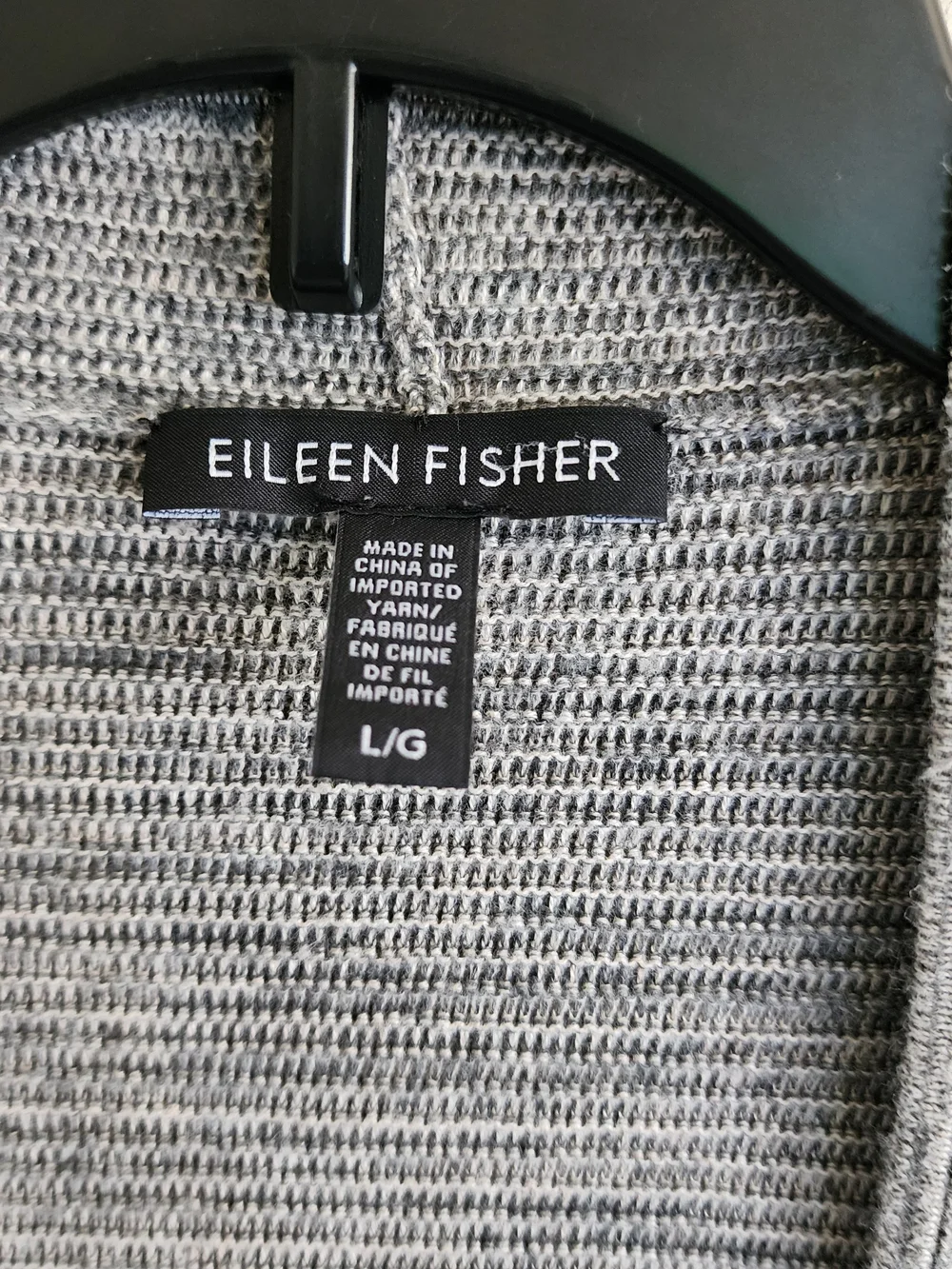 Eileen Fisher Tencel & Organic Cotton Marled Cardigan